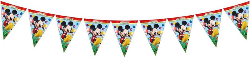 Mickey Egér Parti Zászlófüzér 230 cm