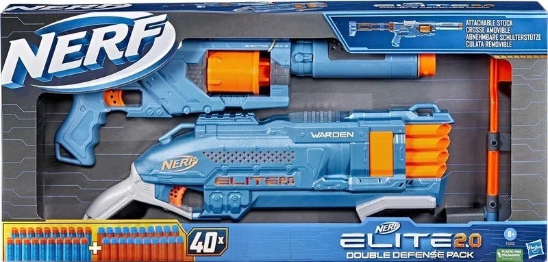 Nerf Elite 2.0 Double Defense Pack Szivacslövő Fegyver