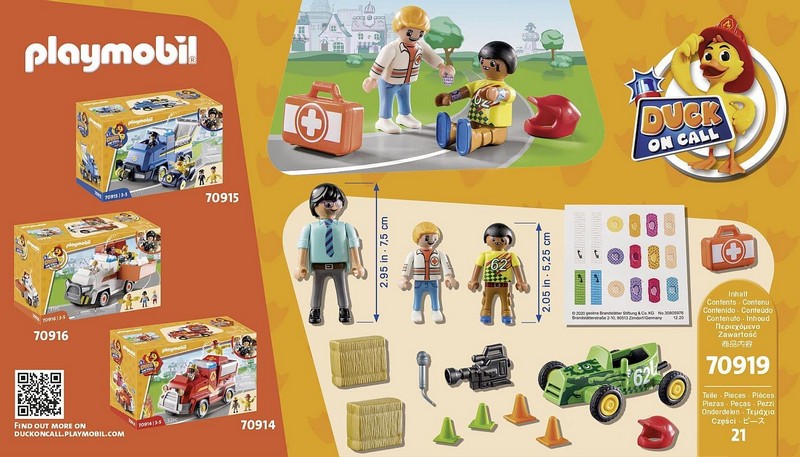 Playmobil 70919 DUCK ON CALL Mentők bevetésen: versenybaleset