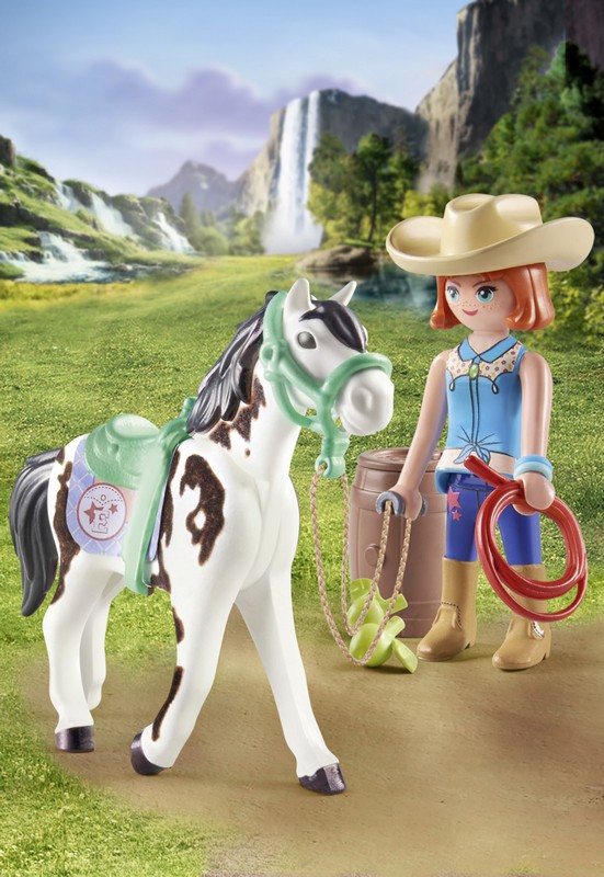 Playmobil 71358 Ellie &amp; Sawdust western lovasgyakorlatok
