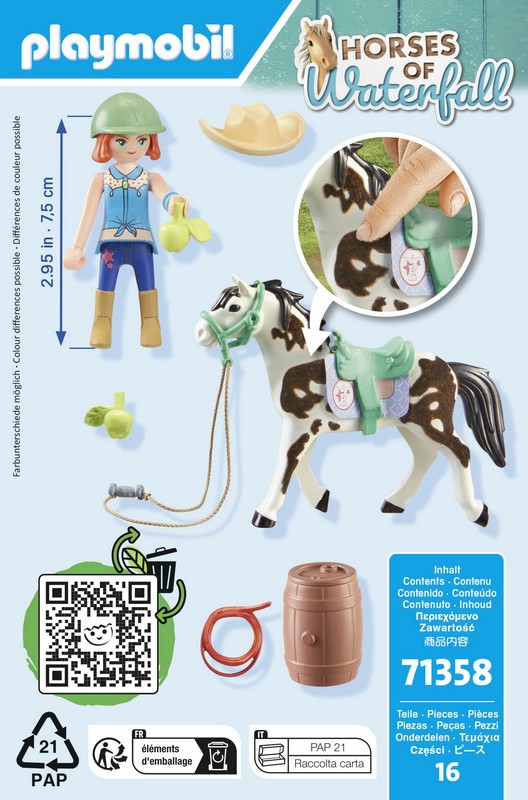 Playmobil 71358 Ellie &amp; Sawdust western lovasgyakorlatok