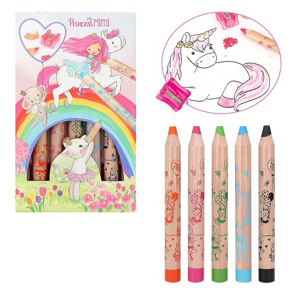 Princess Mimi Vastag Színesceruza 5 db-os