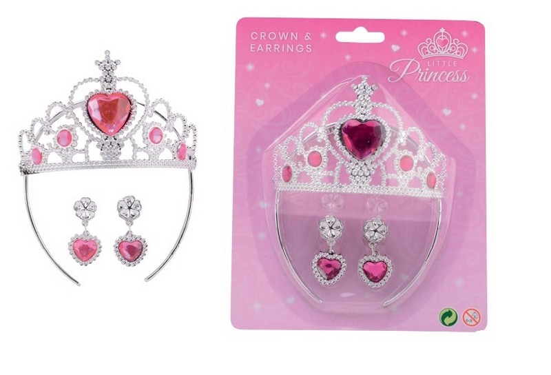 Princess Secret Korona és fülbevaló szett