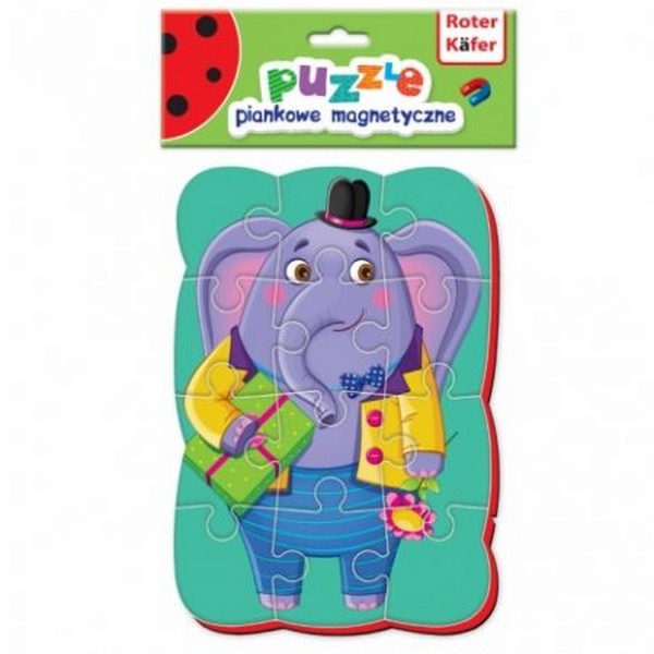 Roter Käfer mágneses puzzle kicsiknek A5 - Elefánt