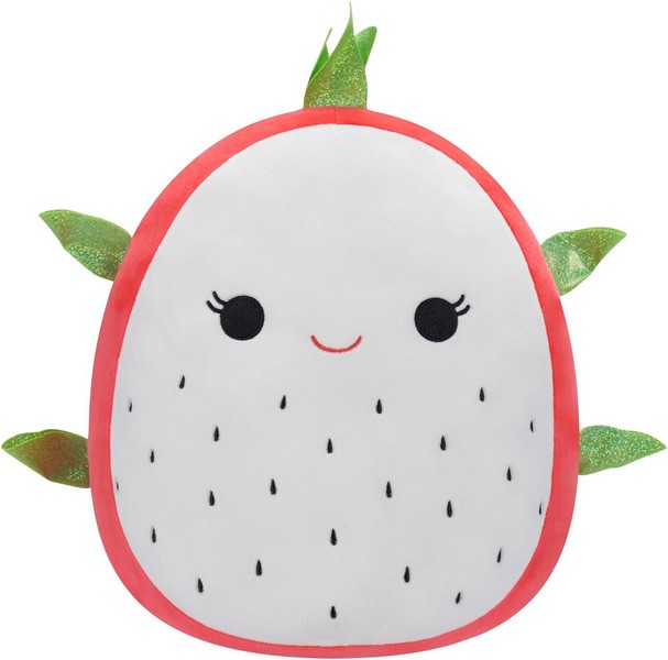 Squishmallows 13 cm Kifordítható - Delita a sárkánygyümölcs és Baiden a piros sárkány plüss