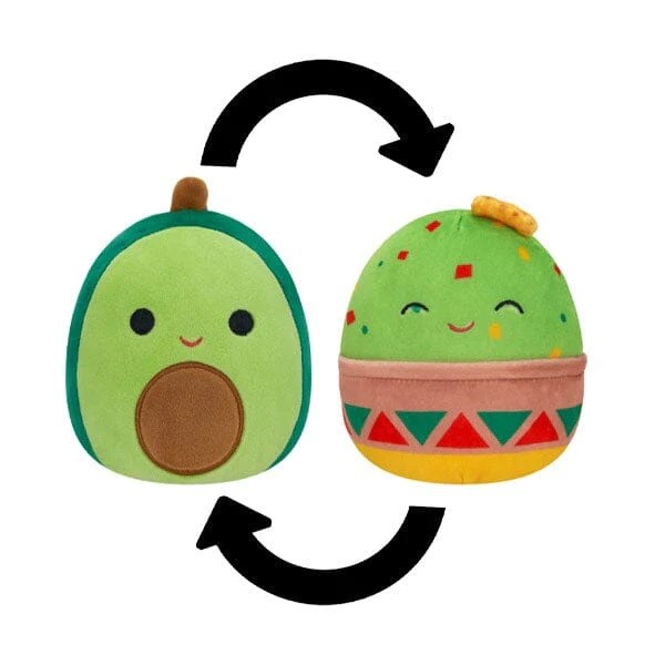 Squishmallows 13 cm Kifordítható - guacamole és avokádó plüss