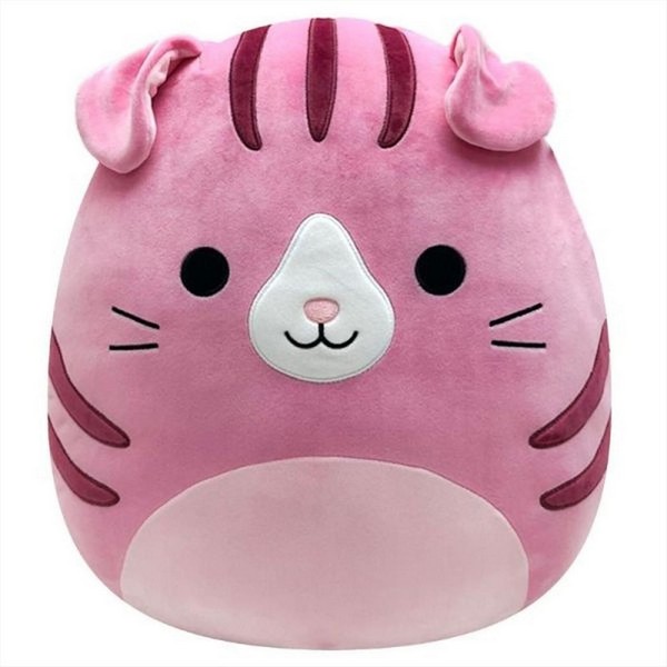 Squishmallows 40 cm Geraldine a rózsaszín skót lógófülű macska plüss