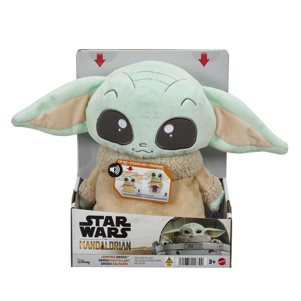 Star Wars Ugráló Bébi Yoda Plüss 28 Cm