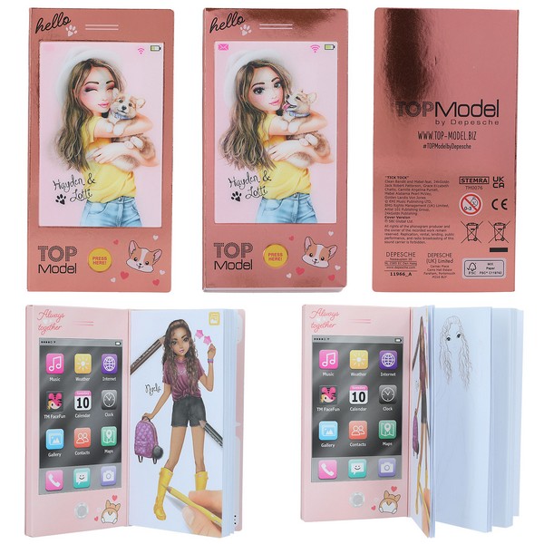 Topmodel mini kifestőkönyv zenével