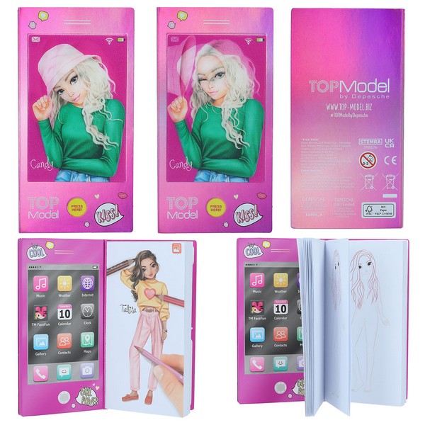 Topmodel mini kifestőkönyv zenével