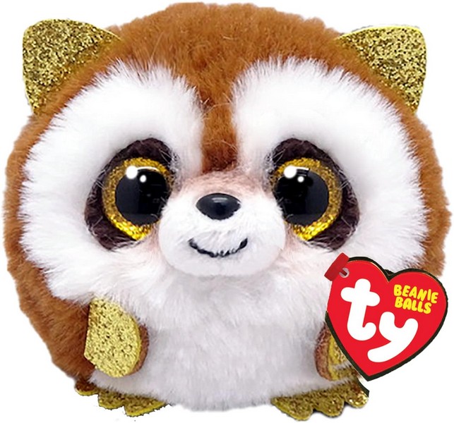 TY Beanie Balls Pickpocket Barna Mosómedve Plüss Figura