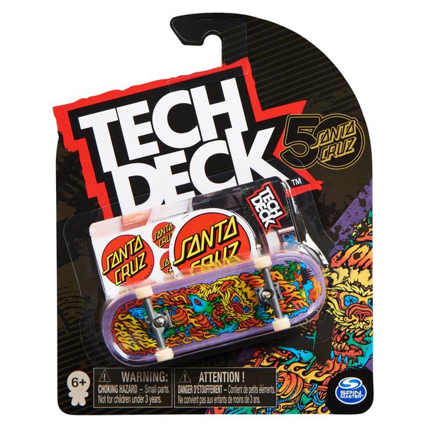 Tech Deck 1 db, 96 mm-es ujj gördeszka - Santa Cruz Blake Johnson