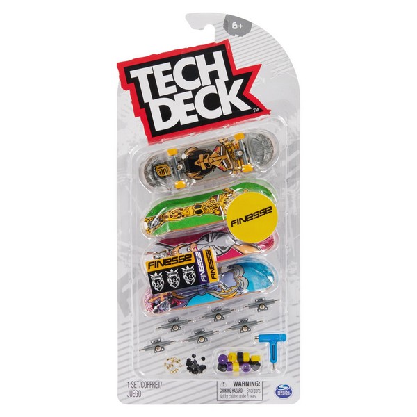 Tech Deck 4 db-os Ultra Finesse Zsiráf-nyúl-oroszlán