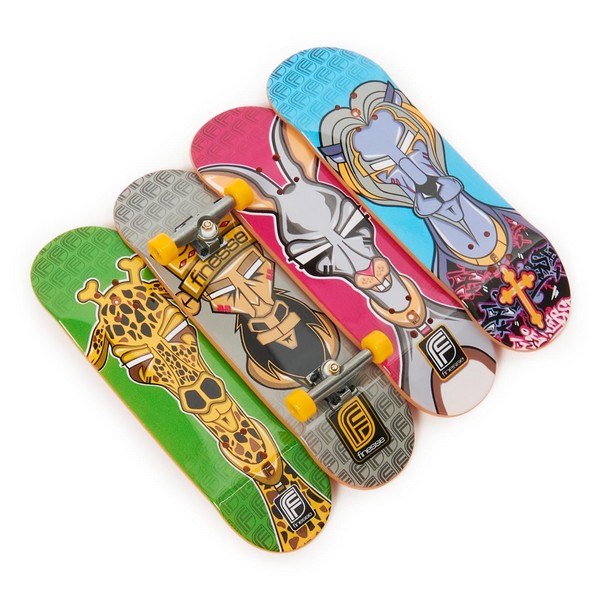Tech Deck 4 db-os Ultra Finesse Zsiráf-nyúl-oroszlán