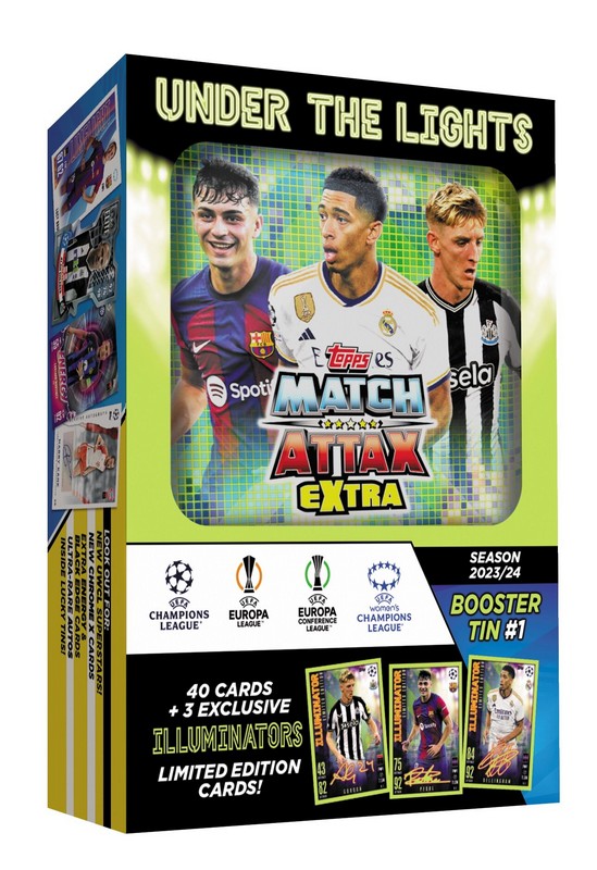 Topps Match Attax Extra Mini Fémdoboz 2023/24 Focis Kártya