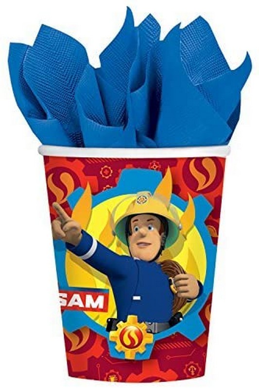 Tűzoltó Sam Parti Pohár 8 db-os, 250 ml