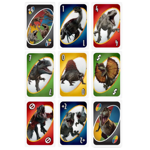 Uno Kártya Jurassic World 3