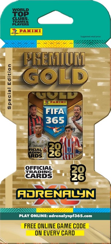 Panini FIFA 365 Adrenaln XL 2026 Prémium Gold Blister