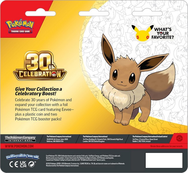 Pokémon TCG 30th Celebration 2-Pack Blister