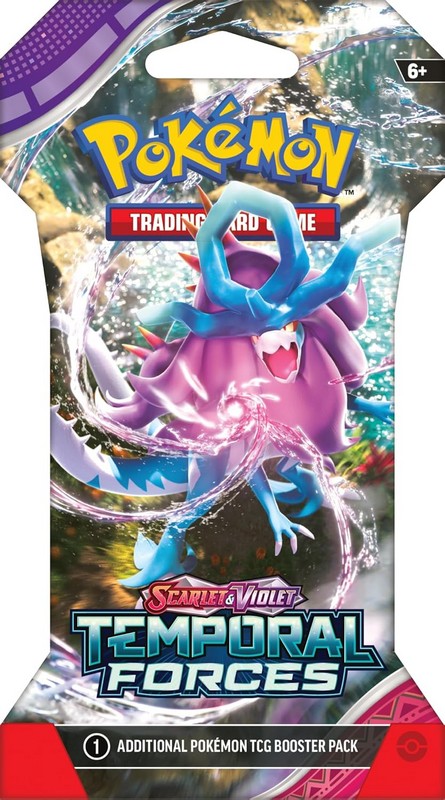 Pokémon TCG SV05 Temporal Forces 1 Blister Booster Gyűjtői Kártyacsomag Víz
