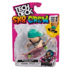 Tech Deck Ujj Gördeszka Figurával - Zöld Sapkás