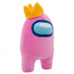 Among Us Plüss 30 cm Pink Koronával