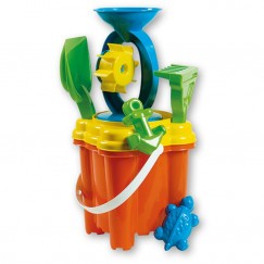 Homokozó készlet közepes, malommal