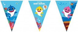 Baby Shark Parti Zászlófüzér 230 cm