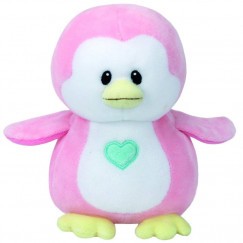 Baby Ty plüss PENNY 24 cm - rózsaszín pingvin