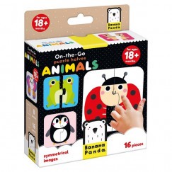Banana Panda Utazó Puzzle - Állatos párosító