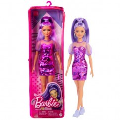 Barbie Fashionista Barátnők Stílusos Divatbaba - Lila Hajú Baba
