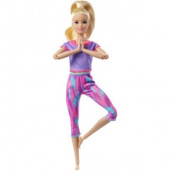 Barbie Hajlékony Jógababa Lila Ruhában