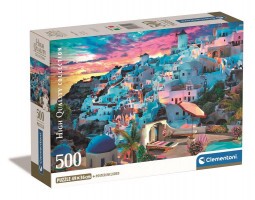 Clementoni Puzzle 500 db HQC - Greece View (Kompakt Doboz)