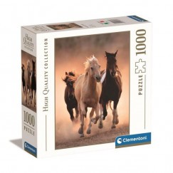 Clementoni Puzzle 1000 db-os HQC - Vágtázó Lovak