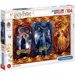 Clementoni Puzzle 104 db-os SuperColor - Harry Potter (Hermione, Harry, Ron)