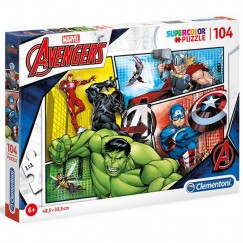 Clementoni Puzzle 104 db-os SuperColor - Marvel Bosszúállók
