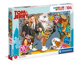 Clementoni Puzzle 104 db-os Supercolor - Tom És Jerry