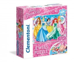 Clementoni Puzzle 104 db-os Ékköves Disney Hercegnők