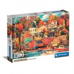 Clementoni Puzzle 1500 db HQC - Good Times Harbor (kompakt doboz)