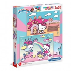 Clementoni Puzzle 2x20 db Hello Kitty Supercolor