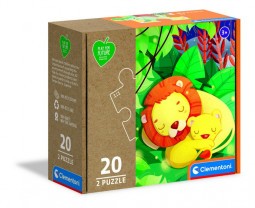Clementoni Puzzle 2x20 db-os Play for future - Ölelkezés
