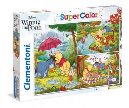 Clementoni Puzzle 3x48 db Micimackó