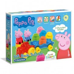 Clemmy Építőkocka Peppa Malac vonat játékszett