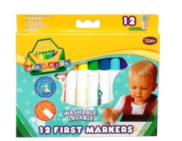 Crayola 12 db tompa hegyű vastag lemosható filctoll