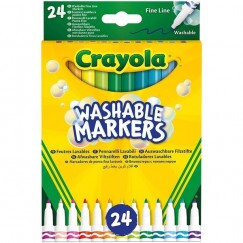 Crayola Kimosható vékony filctoll 24 db-os