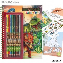 Dino World Kifestő könyv Ceruzakészlettel