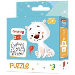Dodo Puzzle 16 db-os, kétoldalú - Maci