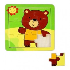 Puzzle 9 db-os macis, barna