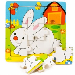 Puzzle 9 db-os nyuszis