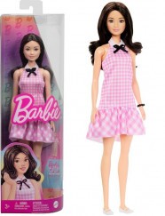 Barbie Fashionista Barátnők 65. Évfordulós Baba Rózsaszín Kockás Ruhában